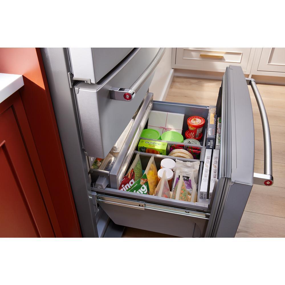 Kitchenaid KRMF536RPS 26.2 Cu. Ft. Multi-Door French Door Refrigerator with Platinum Interior