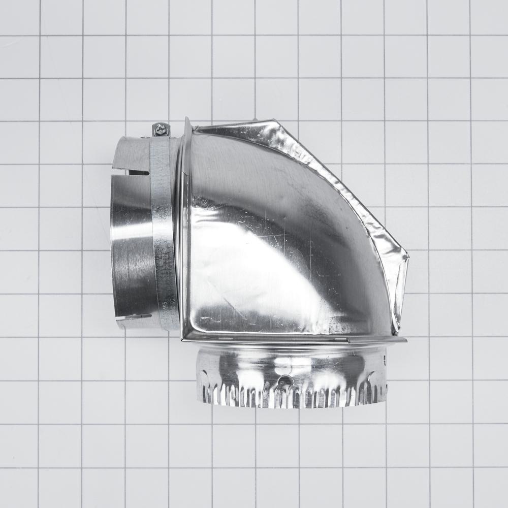 Whirlpool 4396020BULK 90 Degree 5" Diameter Dryer Exhaust Wall Elbow Bulk Qty 24