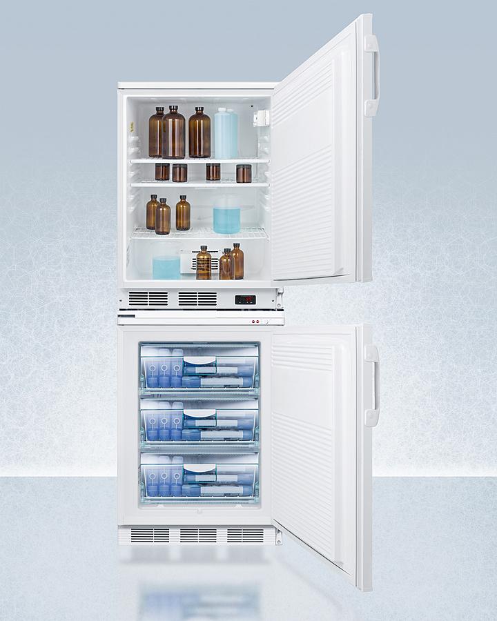 Summit FF7LWVT65MLSTACKPRO 24" Wide All-refrigerator/all-freezer Combination