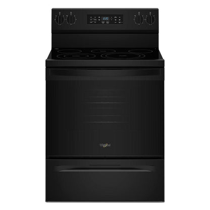 Whirlpool WFES5730SB 30-inch Electric Range with Air Cooking Technology