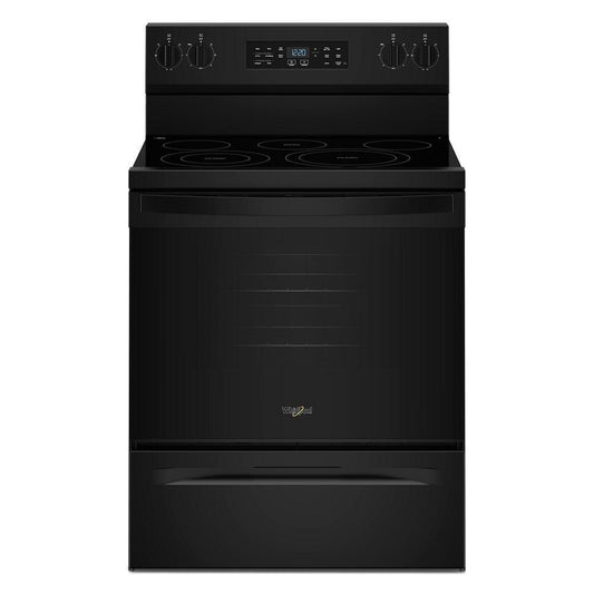 Whirlpool WFES5730SB 30-inch Electric Range with Air Cooking Technology