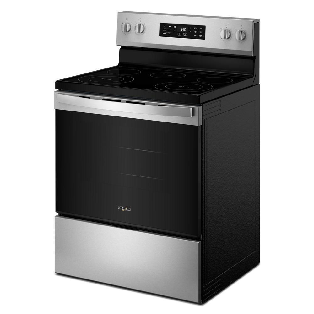 Whirlpool WFES4530SZ 30-inch Electric Range with Air Cooking Technology and Steam Clean