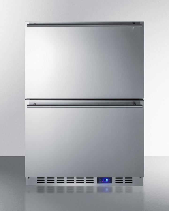 Summit CL2R248 24" Wide Built-in 2-drawer All-refrigerator