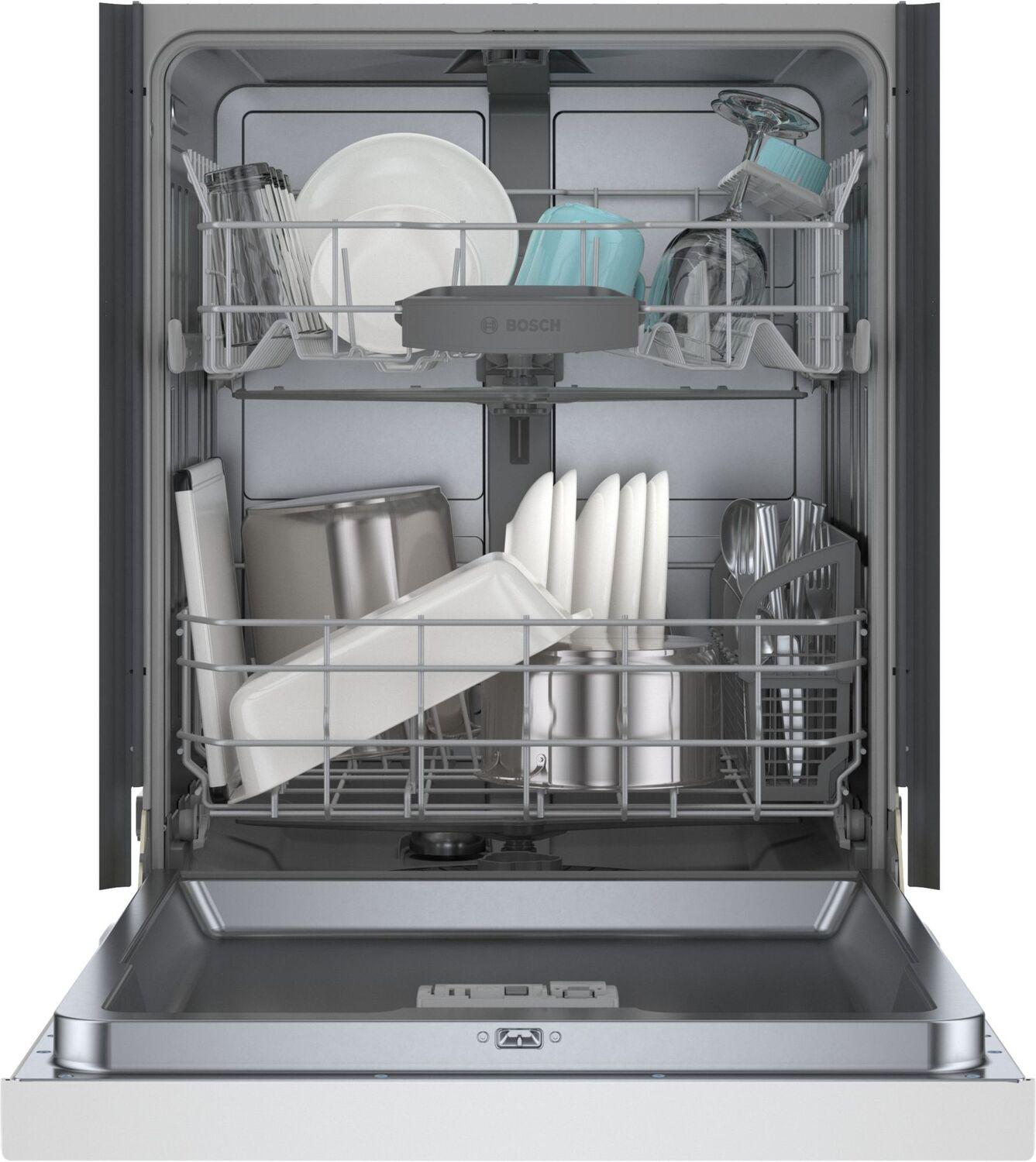 Bosch SHE3AEM2N 100 Series Dishwasher 24" White