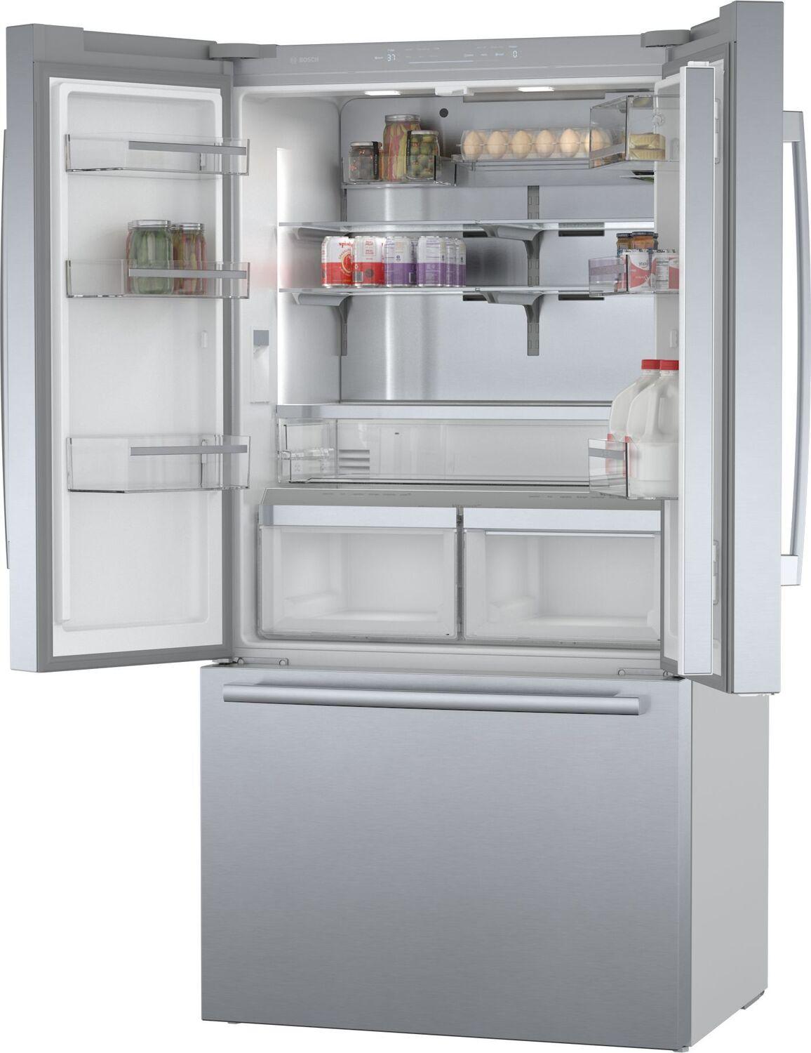 Bosch B36CT80SNS 800 Series French Door Bottom Mount Refrigerator 36" Stainless steel (with anti-fingerprint)