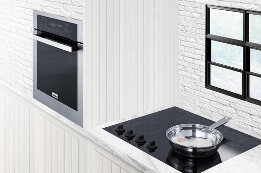 Summit CREK4B 24" Wide 230v 4-burner Radiant Cooktop