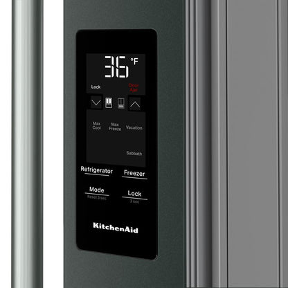 Kitchenaid KRMF436SJP 29 cu. ft. French Door Refrigerator with Exterior Water and Ice and FreshChill™ Full-Width Refrigerated Drawer