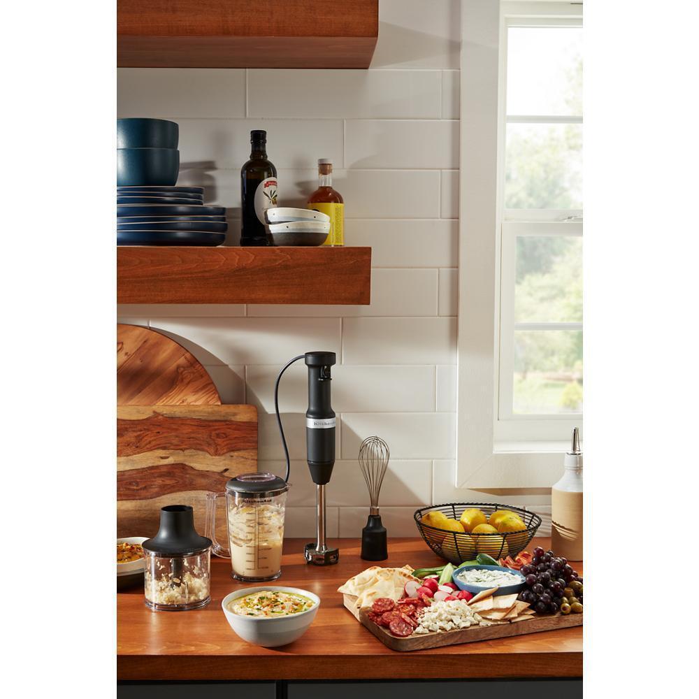 Kitchenaid KHBV83BM Variable Speed Corded Hand Blender with Accessories