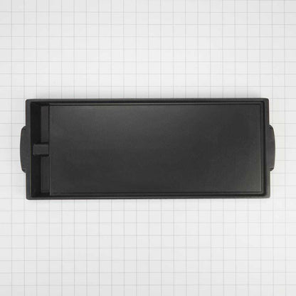 Maytag W10432544 Range Griddle - Black with Non-Stick Surface Cast Aluminum, 2-Divided Grease Wells and Recessed Drain Channels (1-IN H X 7 3/4-IN W X 19 3/4-IN D)