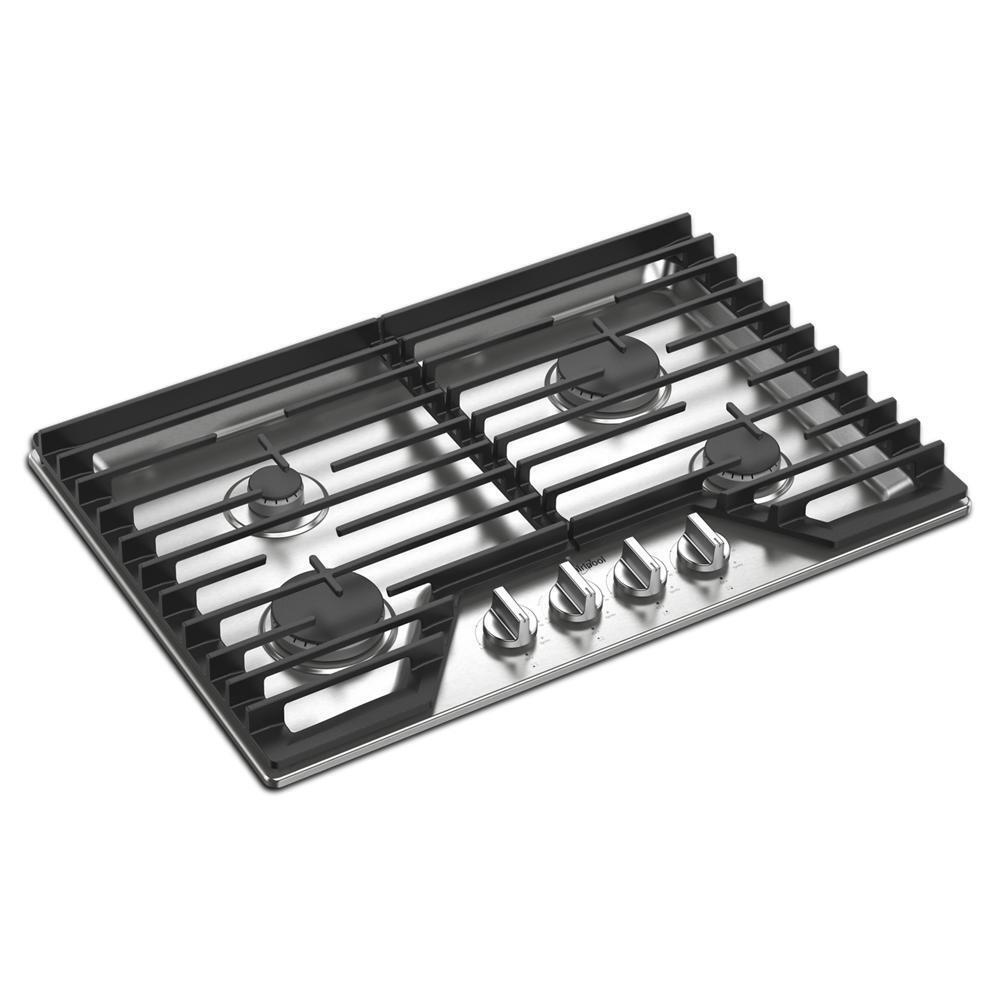 Whirlpool 30-inch Gas Cooktop with EZ-2-Lift™ Hinged Cast-Iron Grates