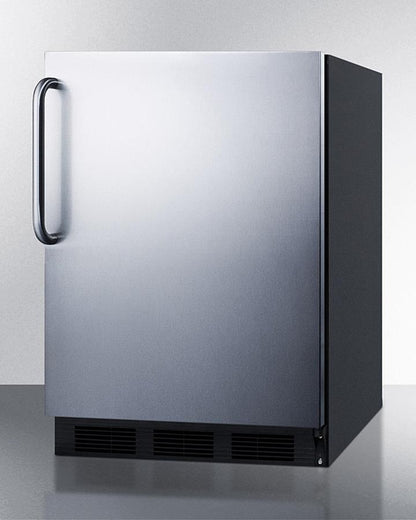 Summit CT663BKBISSTB 24" Wide Built-in Refrigerator-freezer