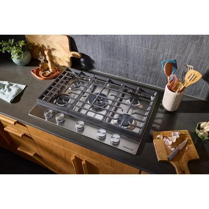 KCGK530SSS KitchenAid® 30 in. Gas Cooktop with 5 Burners and Integrated Wok Grate