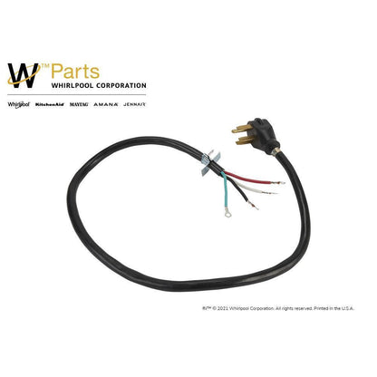 Maytag PT400 4' Electric Range Power Cord 4 Wire 40 Amp Right Angle Plug