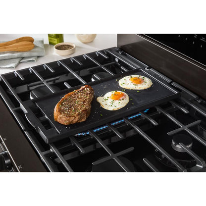 Whirlpool WFGS7530RV 30-inch Smart Gas Range with Air Cooking Technology, No Preheat Air Fry, Steam/Self Clean and High Speed Preheat