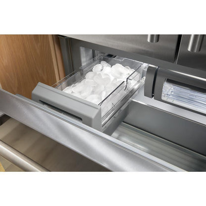 Kitchenaid KBFN536TPA 20.8 Cu. Ft. 36" Built-In Panel-Ready French Door Bottom Mount Refrigerator with Platinum Interior