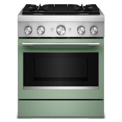 Kitchenaid KFDS930SDC 30-Inch 4 Burner Commercial-Style Dual Fuel Range with No Preheat Air Fry Mode