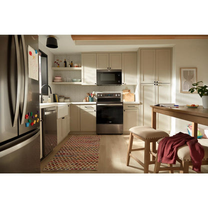 Whirlpool WFES5730SV 30-inch Electric Range with Air Cooking Technology
