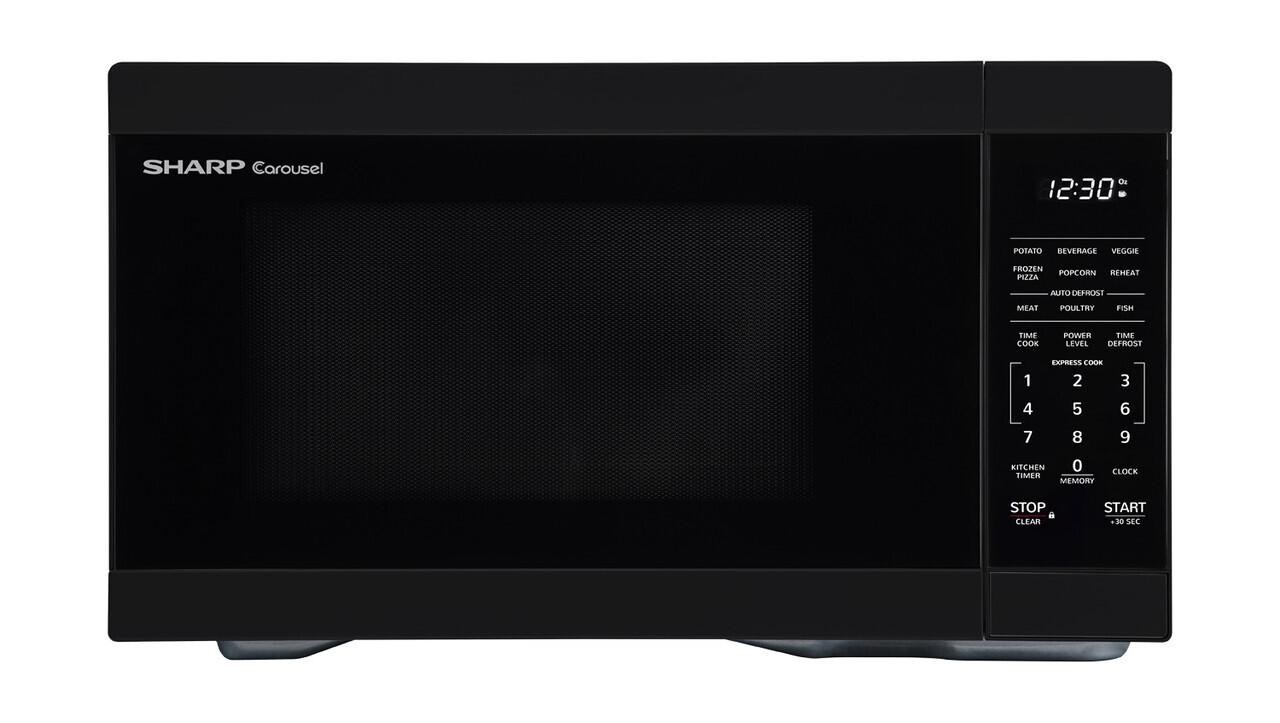 Sharp 1.1 cu. ft. Black Countertop Microwave Oven