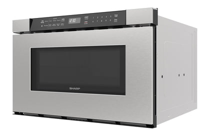 SMD2420MS Sharp 24 in. 1.2 cu. ft. Built-In Microwave Drawer™ Oven in Stainless Steel