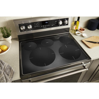 Kitchenaid KFEG504KPS 30-Inch 5 Element Electric Convection Range with PrintShield™ Finish
