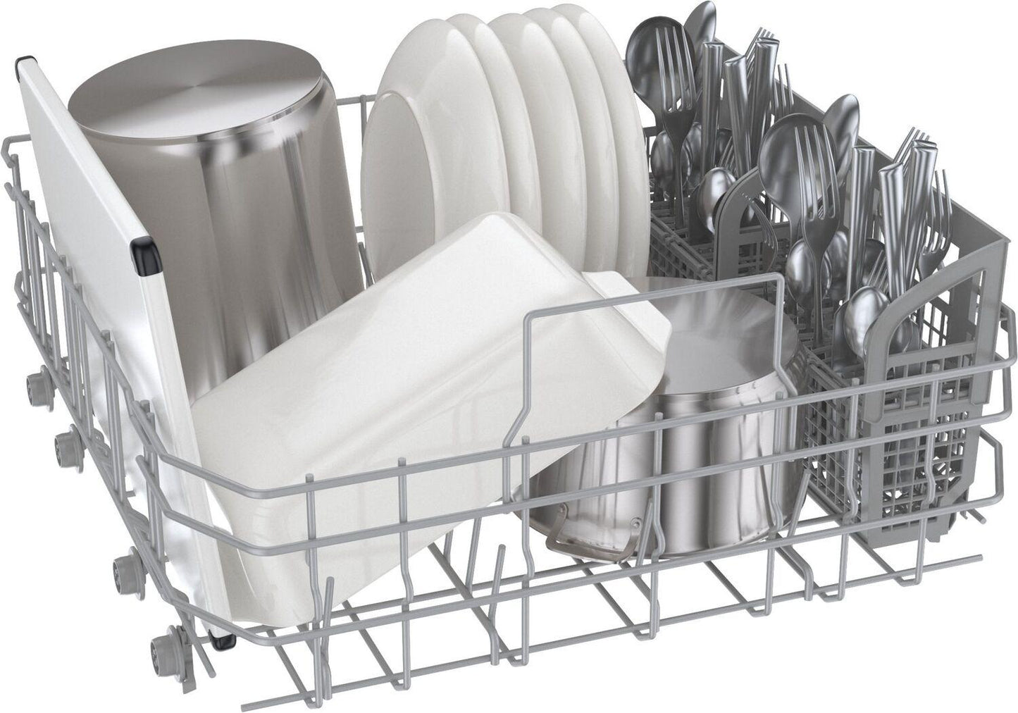 Bosch SHE41CM5N 100 Series, built-under dishwasher, 24'', Brushed steel anti-fingerprint
