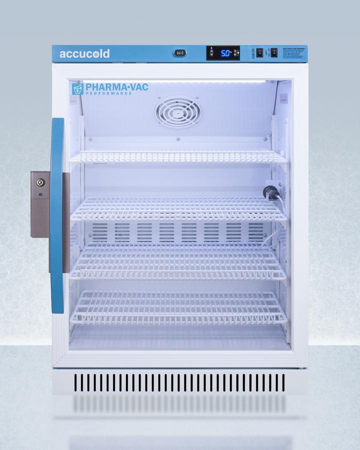 Summit ARG6PV456 6 CU.FT. ADA Height Vaccine Refrigerator, Certified To Nsf/ansi 456 Vaccine Storage Standard