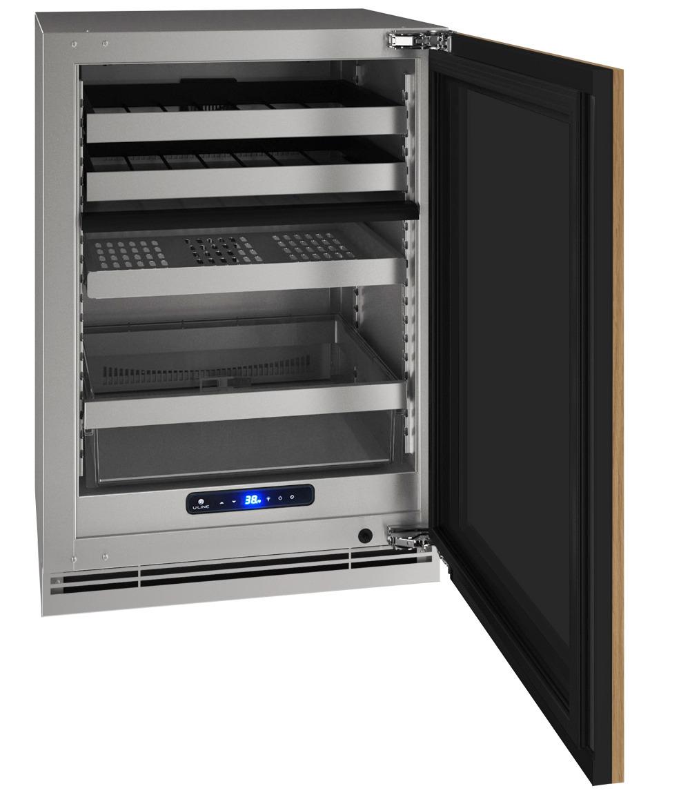 U-Line 24" Dual-zone Beverage Center With Integrated Solid Finish and Field Reversible Door Swing (115 V/60 Hz Volts /60 Hz Hz)