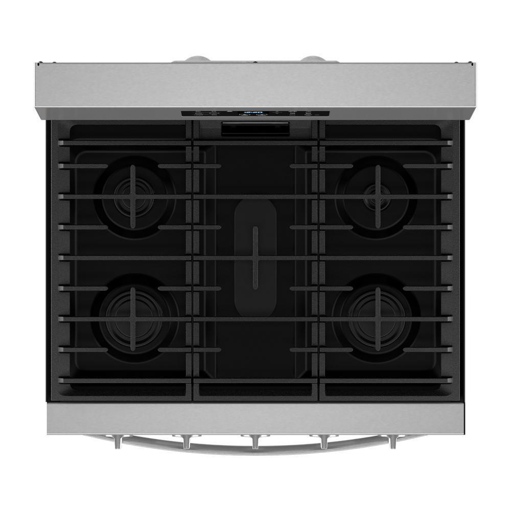 Whirlpool WFGS5030RS 30-inch Gas Range with Air Cooking Technology, No Preheat Air Fry and Air Baking and Self Clean