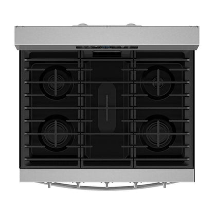 Whirlpool WFGS5030RS 30-inch Gas Range with Air Cooking Technology, No Preheat Air Fry and Air Baking and Self Clean