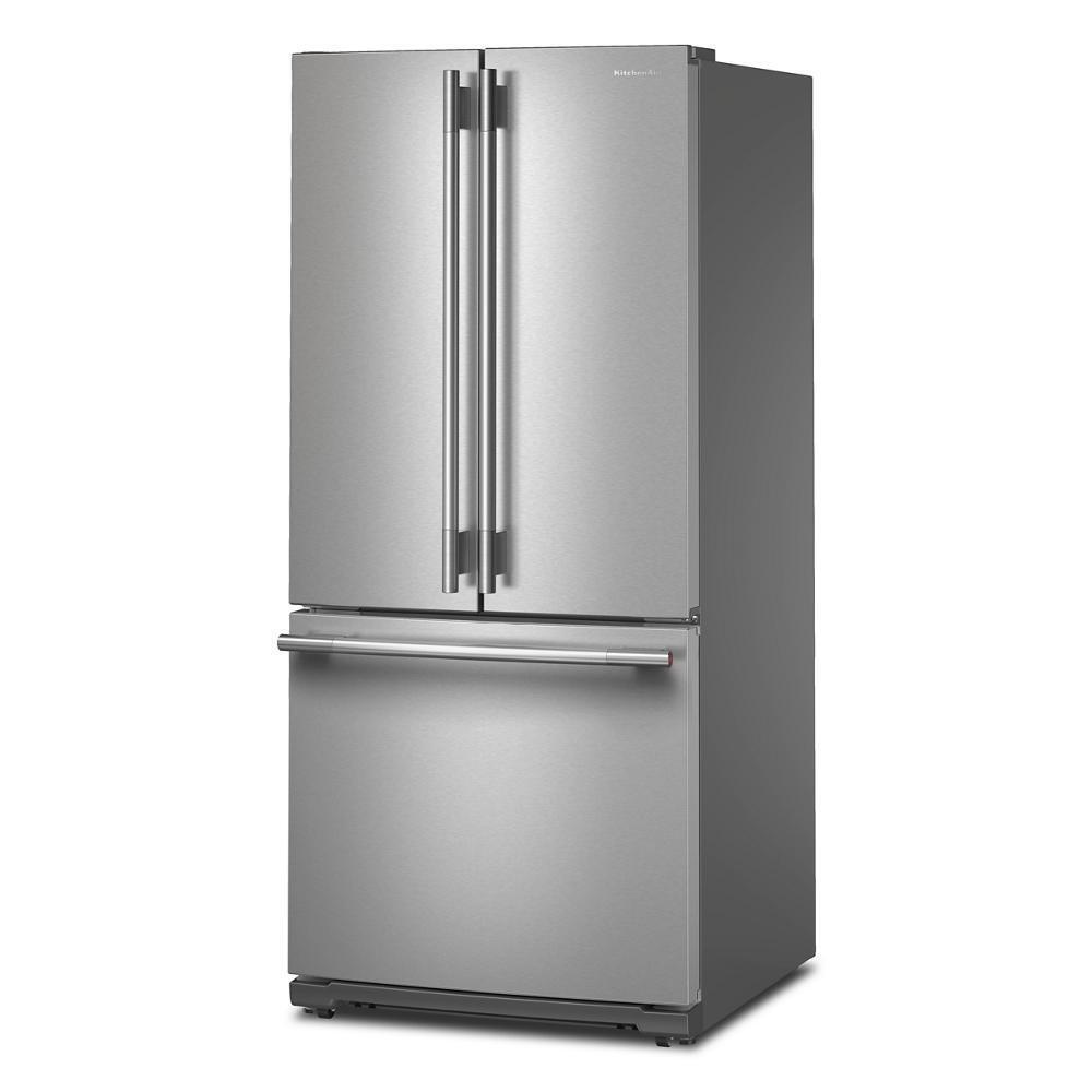 Kitchenaid KRFF330SPS 20 cu. Ft. 30-Inch Width Standard Depth French Door Refrigerator with PrintShield® Finish and Interior Dispense