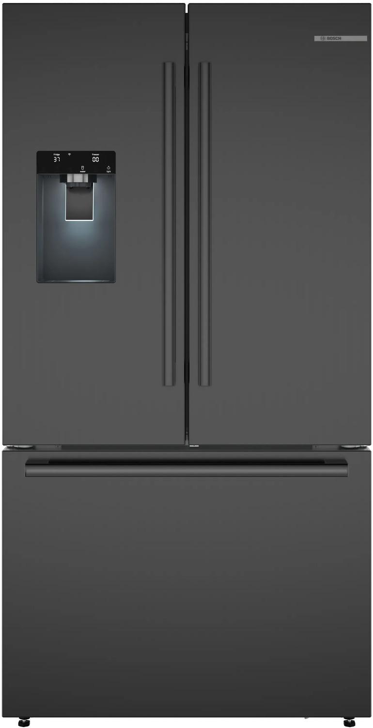 Bosch B36CD52SNB 500 Series, French Door Bottom freezer, multi door, 36'', Black inox-antifingerprint, Total No Frost