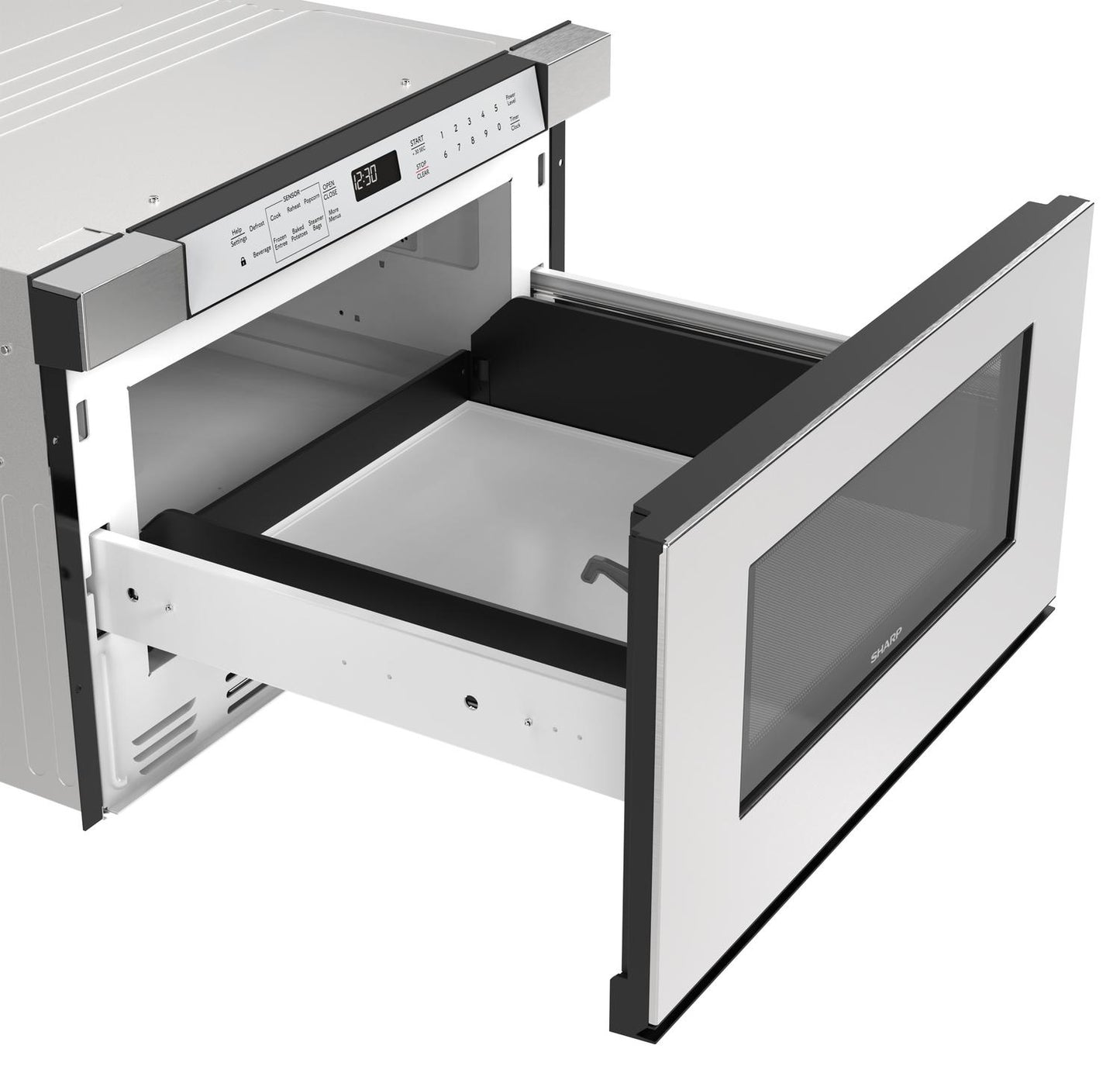 SMD2430MS Sharp 24 in. 1.2 cu. ft. Built-In Microwave Drawer™ Oven in Stainless Steel