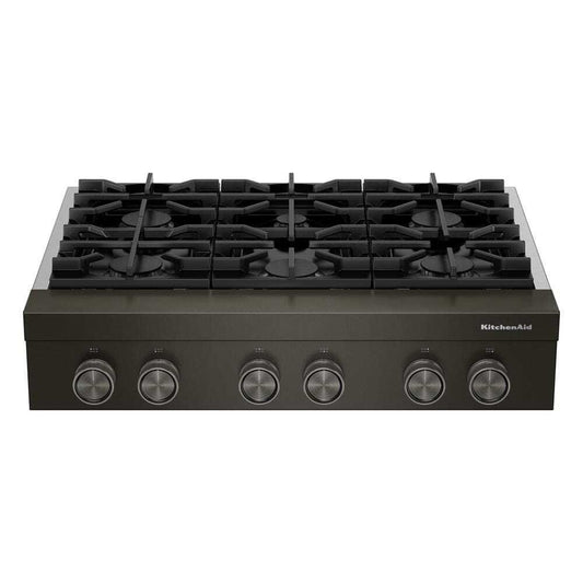 KCGK936TBE KitchenAid® 36-inch 6-Burner Gas Commercial-Style Rangetop