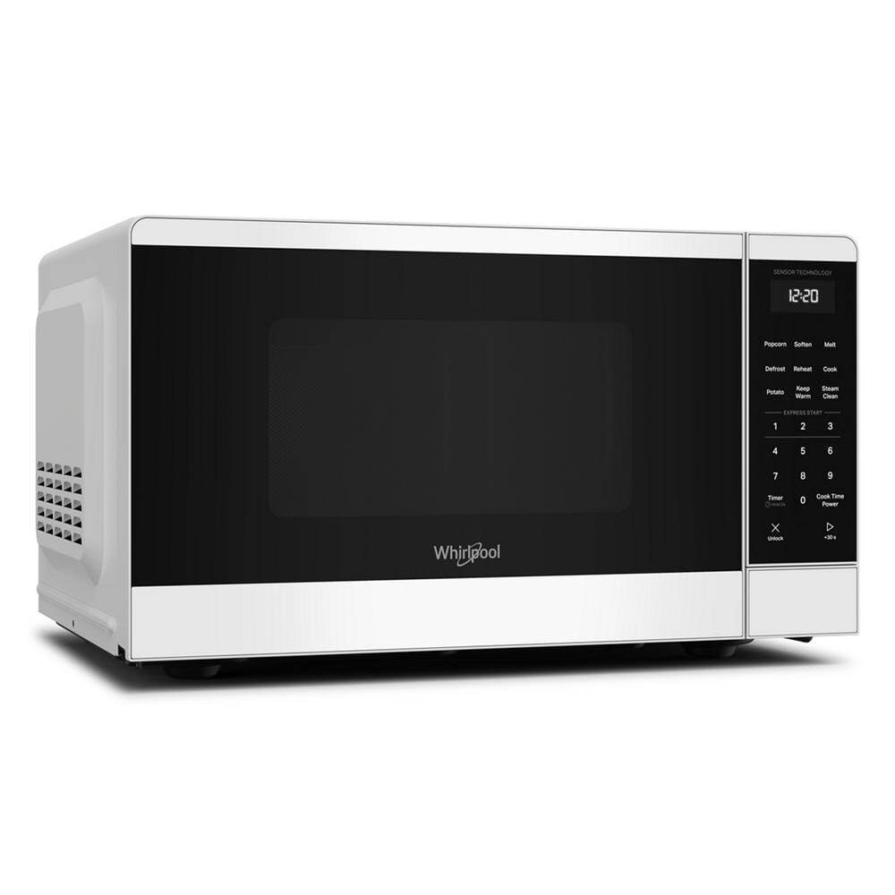 Whirlpool WMCS3119TW 0.9 Cu. Ft. White Countertop Microwave with 5 Auto Cooking Modes - 900 watt