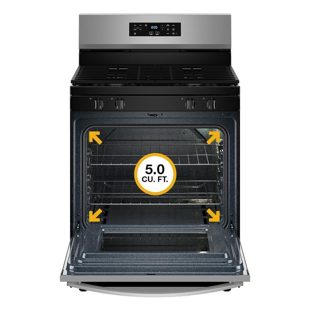 Whirlpool WFGS3530RB 30-inch Self Clean Gas Range with No Preheat Mode