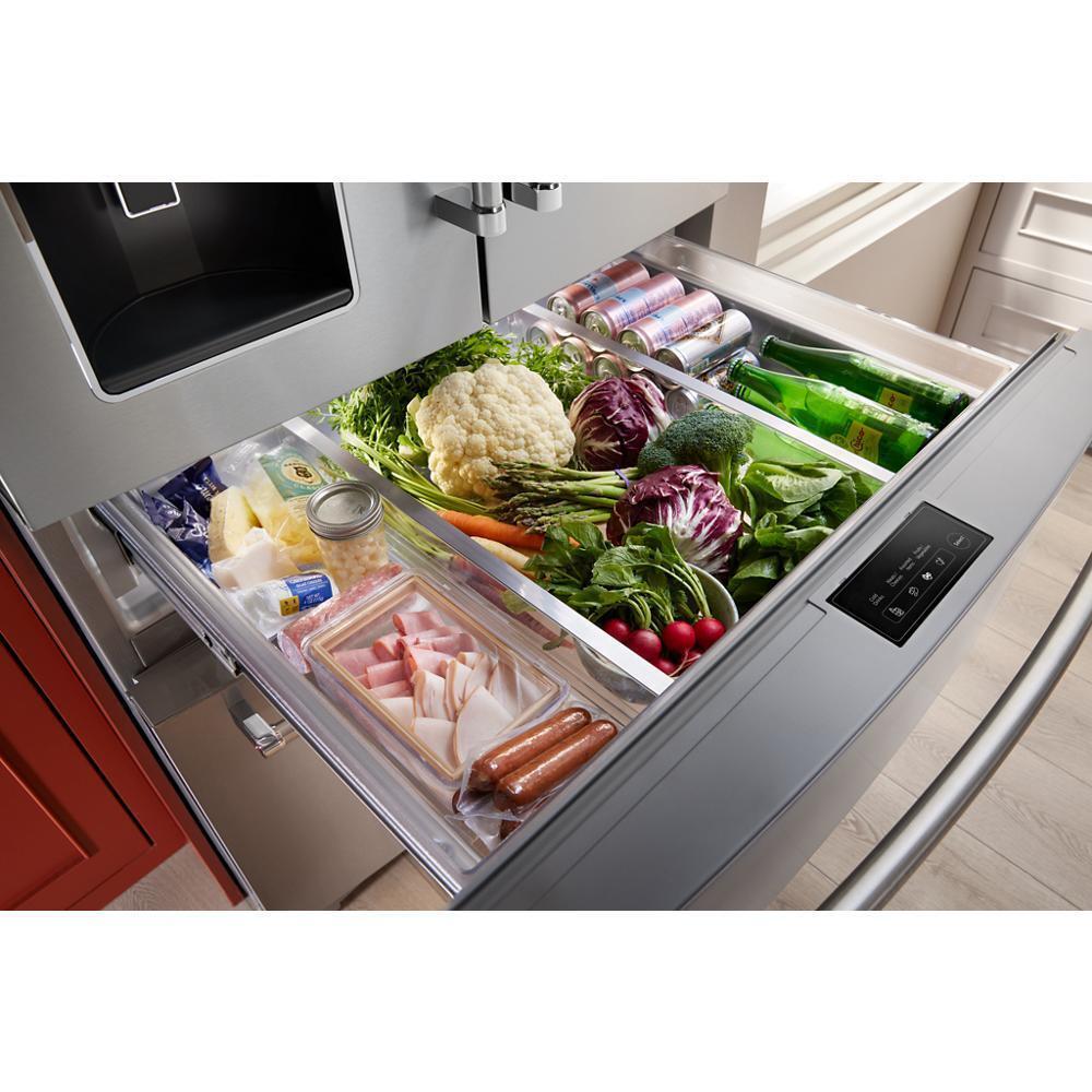 Kitchenaid KRMF536RPS 26.2 Cu. Ft. Multi-Door French Door Refrigerator with Platinum Interior