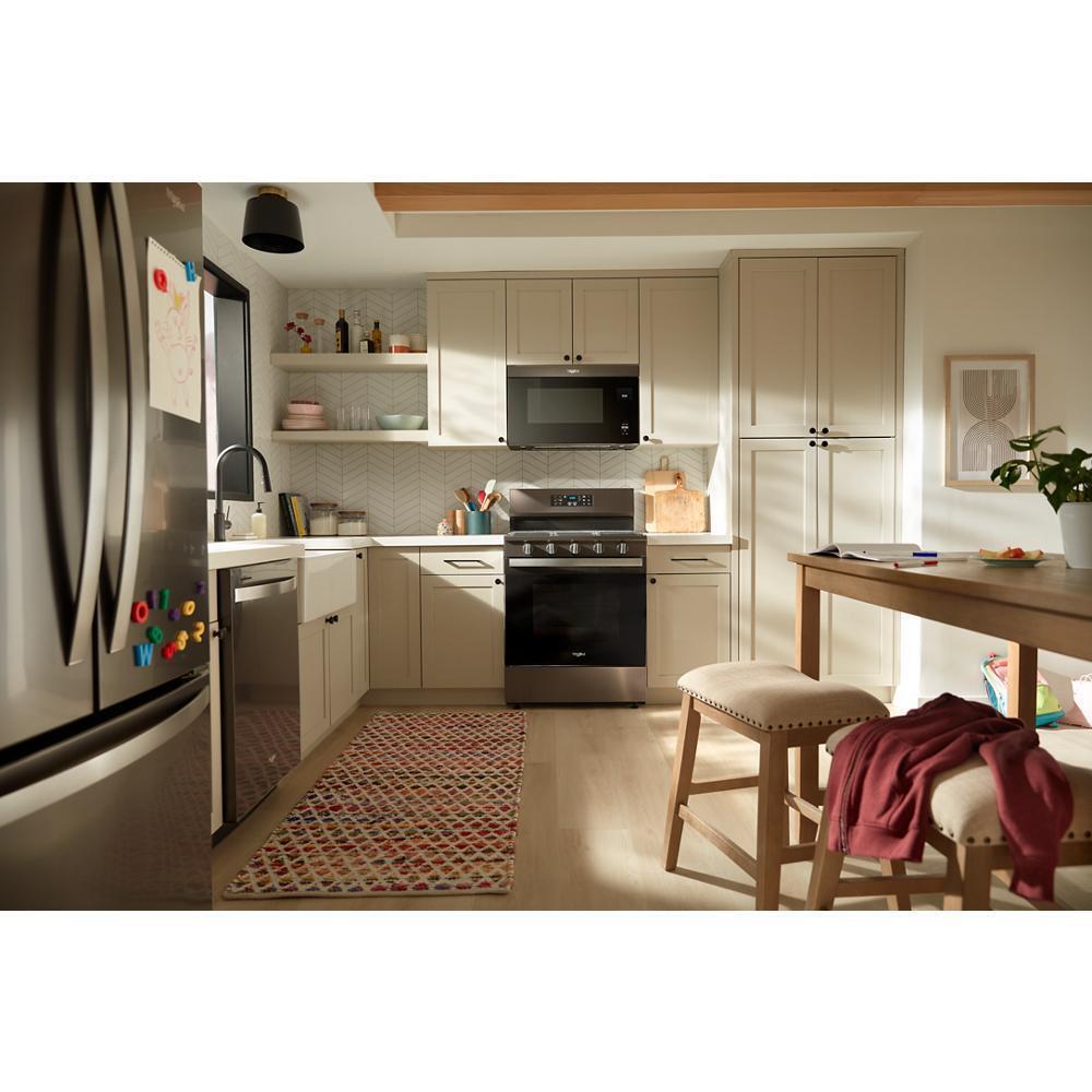Whirlpool WFGS5730SV 30-inch Gas Range with Air Cooking Technology and EZ-2-Lift™ Hinged Grates
