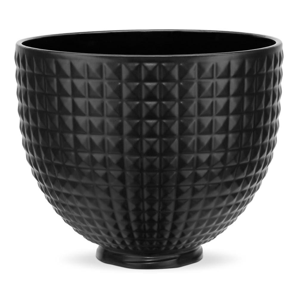 Kitchenaid KSM2CB5LS 5 Quart Black Studded Ceramic Bowl