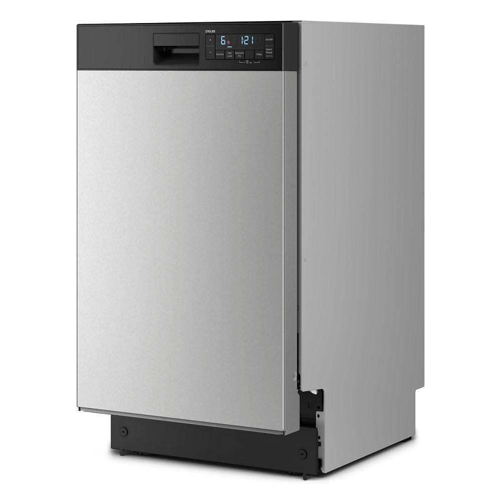 Whirlpool WDFS5118SS 18" Stainless Steel Dishwasher with Half Load Cycle and Triple Spray Arms - 48 dBA