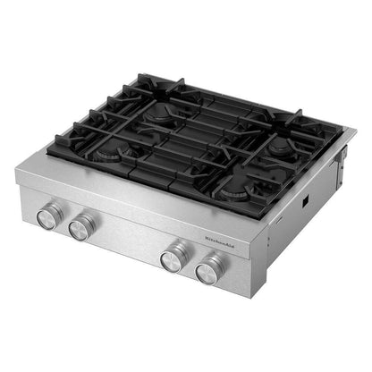 KCGK930TSS KitchenAid® 30-inch 4-Burner Gas Commercial-Style Rangetop
