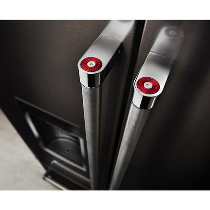 Maytag W10846207 Refrigerator Handle Medallion (Set of 2) with Wrenches (1-INCHES 1- METRIC) for KAD Models - Red