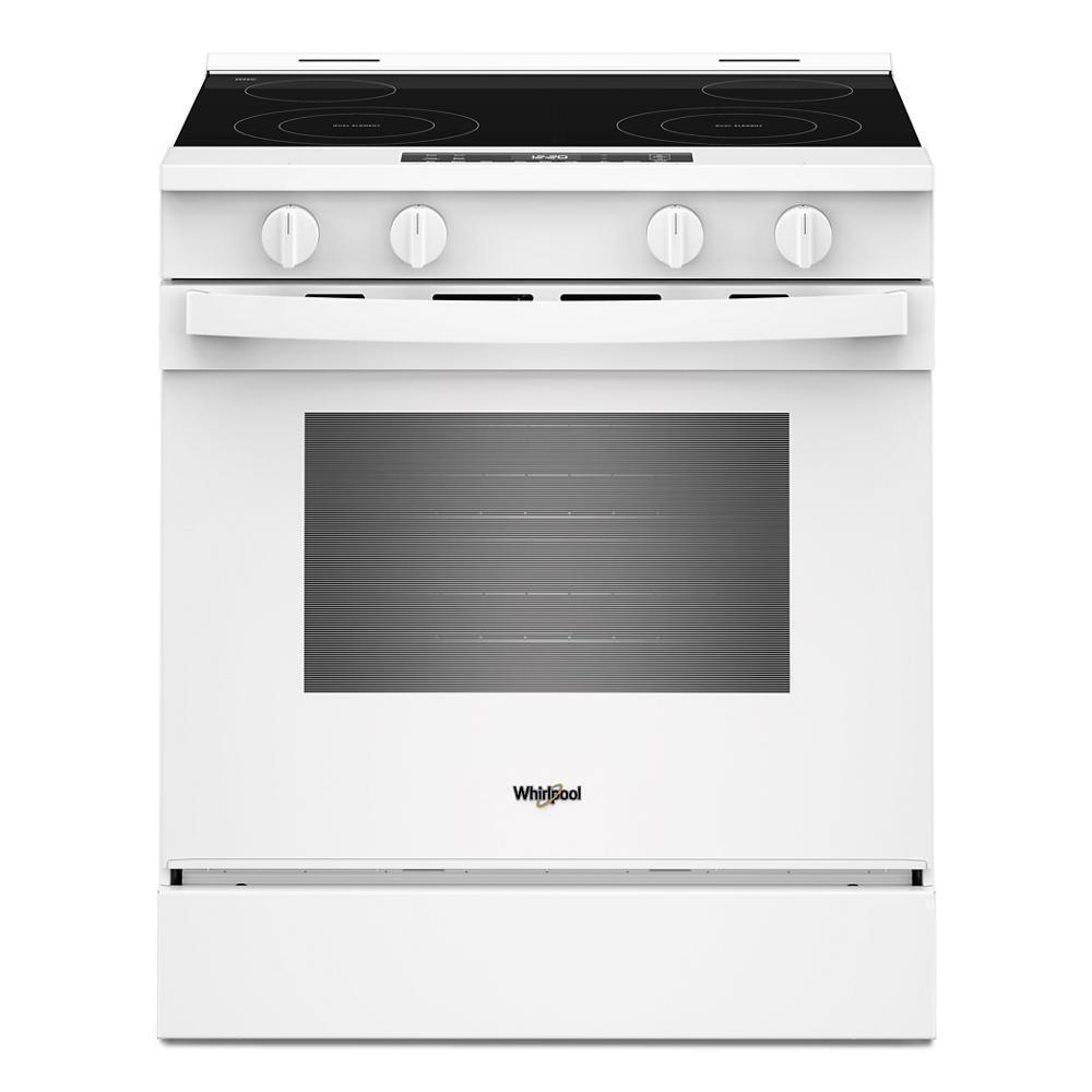 Whirlpool WSES3130SW 30-inch Electric Range with No Preheat and Slow Cook Modes