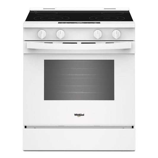 Whirlpool WSES3130SW 30-inch Electric Range with No Preheat and Slow Cook Modes