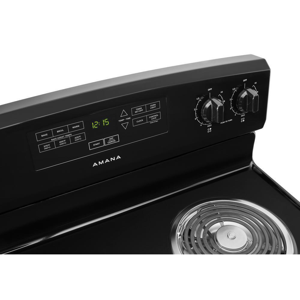 Amana ACR4303MFB 30-inch Amana® Electric Range with Bake Assist Temps