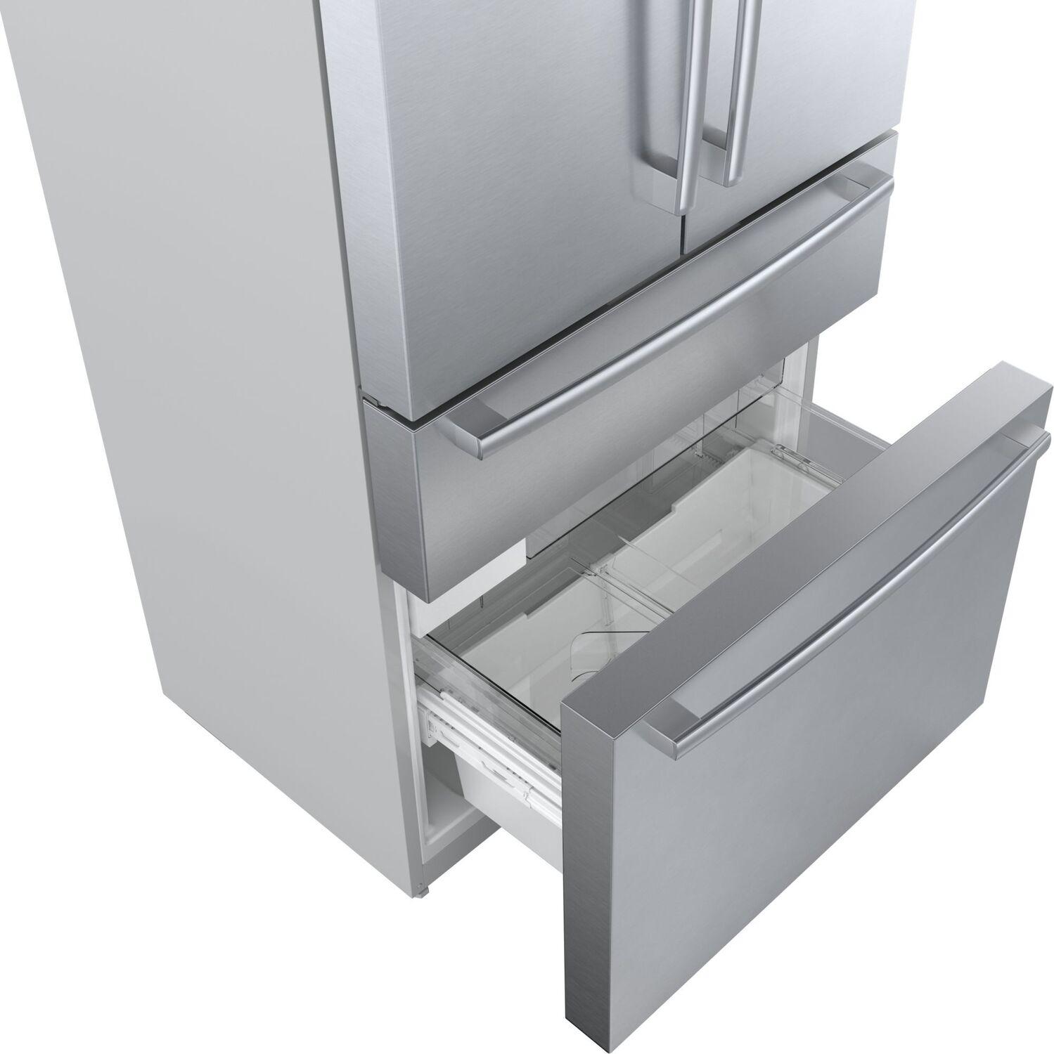 Bosch B36CL80SNS 800 Series French Door Bottom Mount Refrigerator 36" Stainless steel (with anti-fingerprint)