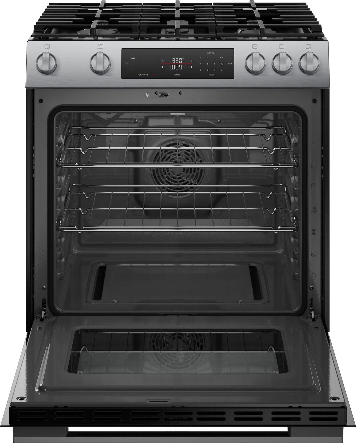 Bosch HGF1050MUC 100 Series, Freestanding gas cooker, Stainless steel