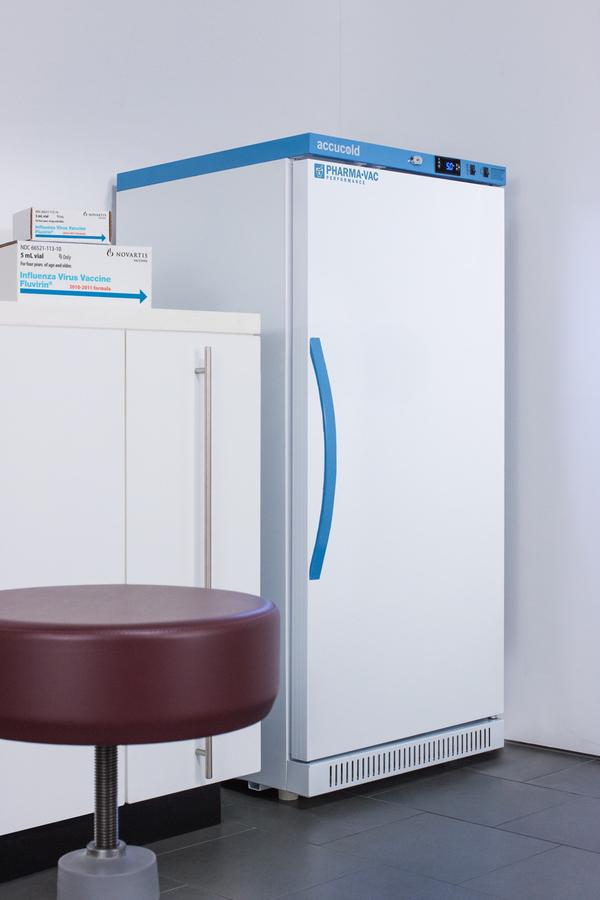 Summit ARS8PV456 8 CU.FT. Upright Vaccine Refrigerator, Certified To Nsf/ansi 456 Vaccine Storage Standard