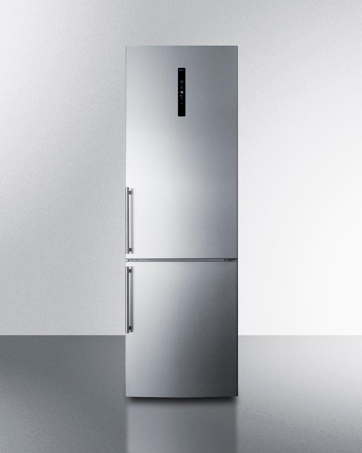 Summit FFBF249SS2IM 24" Wide Bottom Freezer Refrigerator With Icemaker