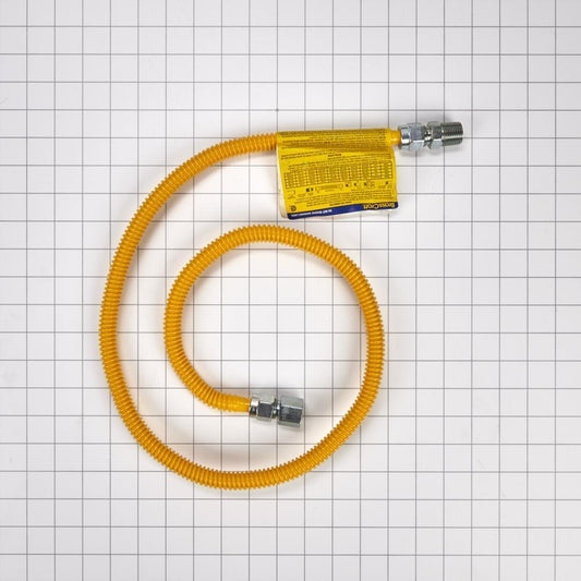 Kitchenaid 20313248A Gas Dryer Connector with 1/2" MIP x 1/2" FIP connector of 1/2" OD and 3/8" ID
