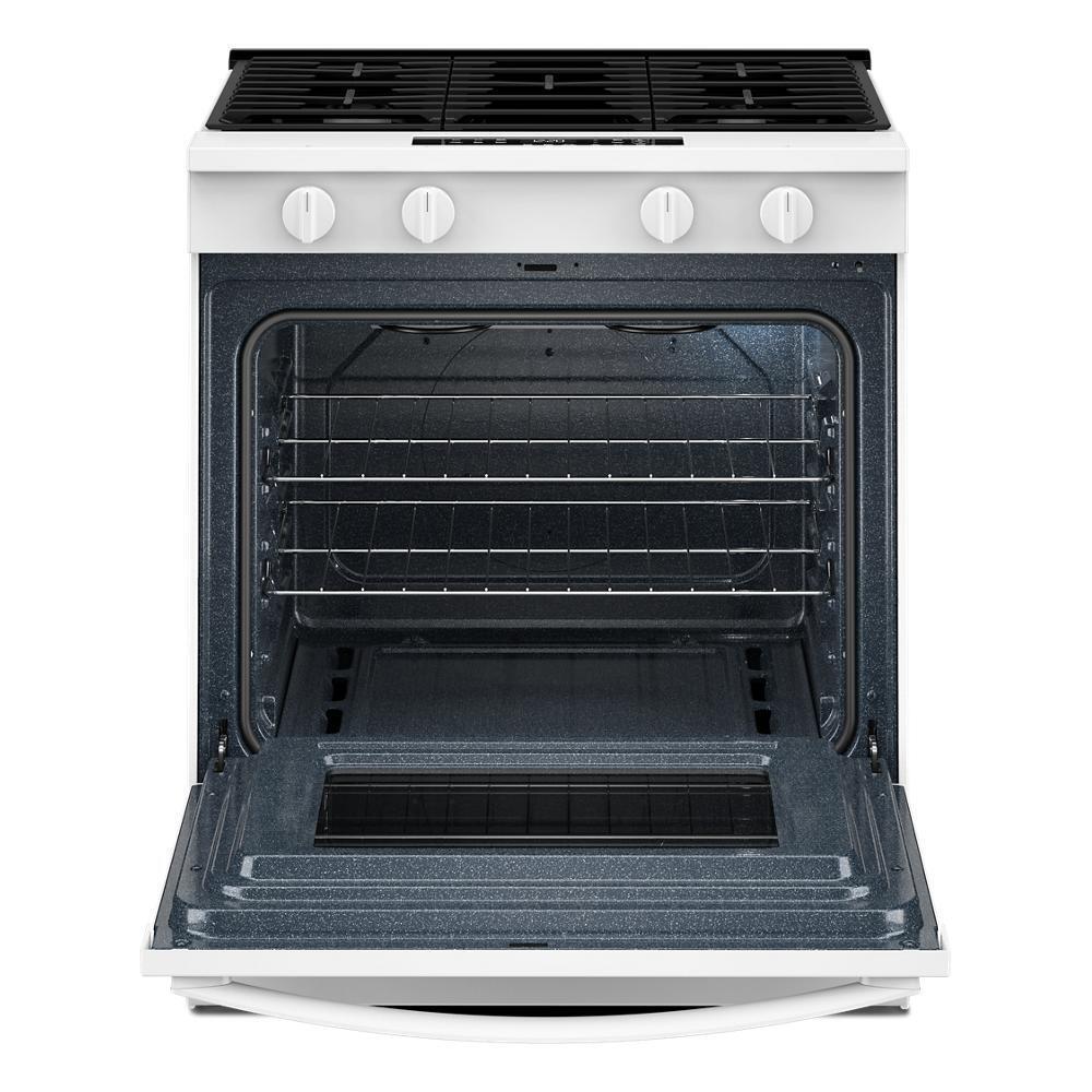 Whirlpool WSGS3330TW 30-inch Gas Range with No Preheat Mode and Slow Cook